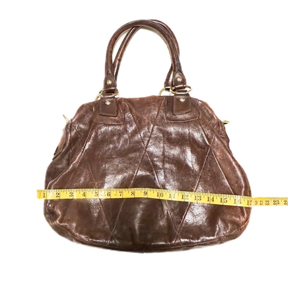 Coach Kira Limited Edition XL Brown Leather Satchel Tote Messenger Carryall Bag - Picture 11 of 13